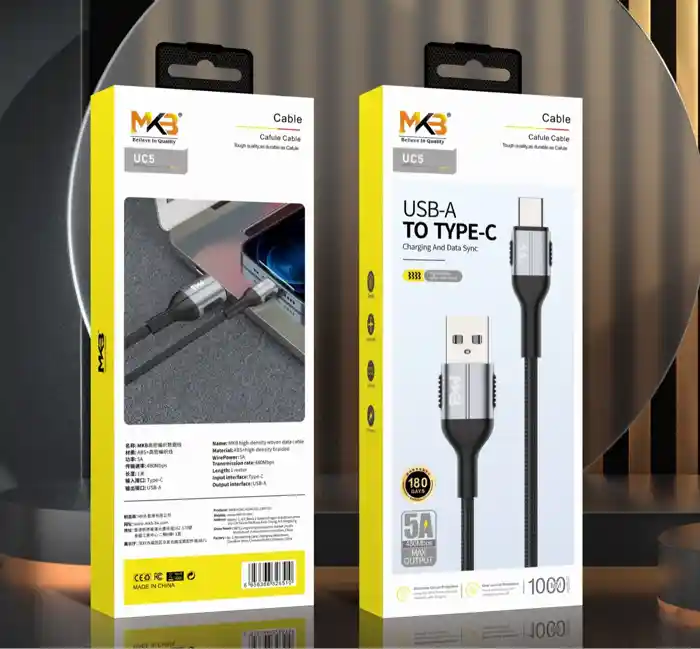 MKB UC5 Braided 5A USB TYPE-C Cable